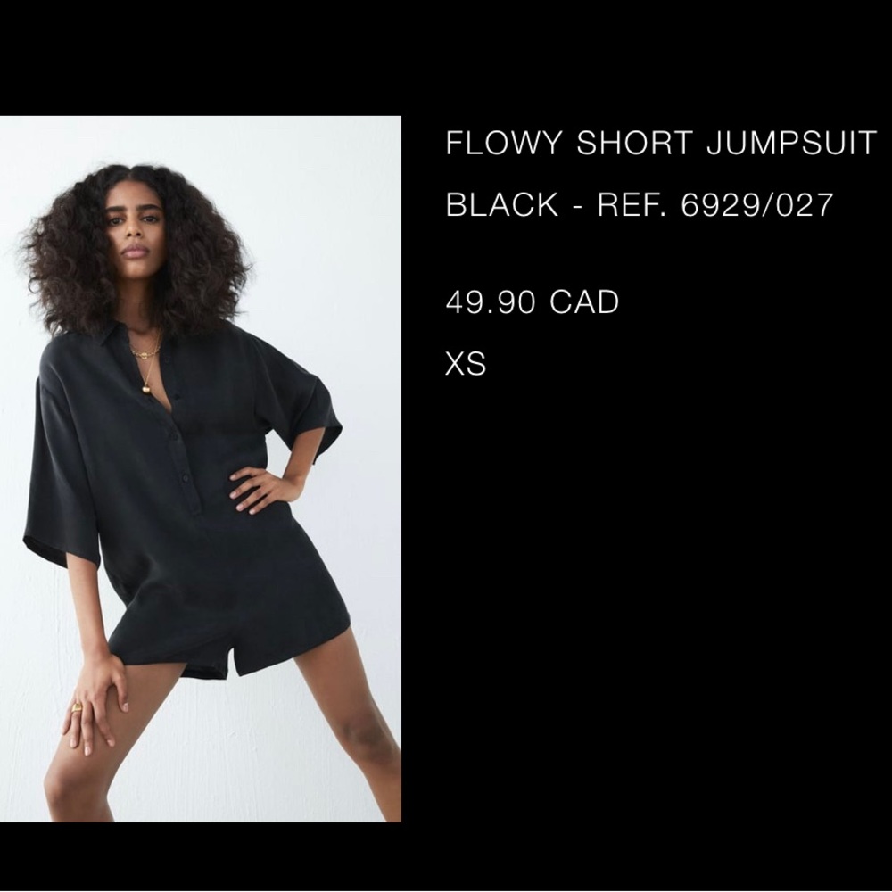 Black zara romper